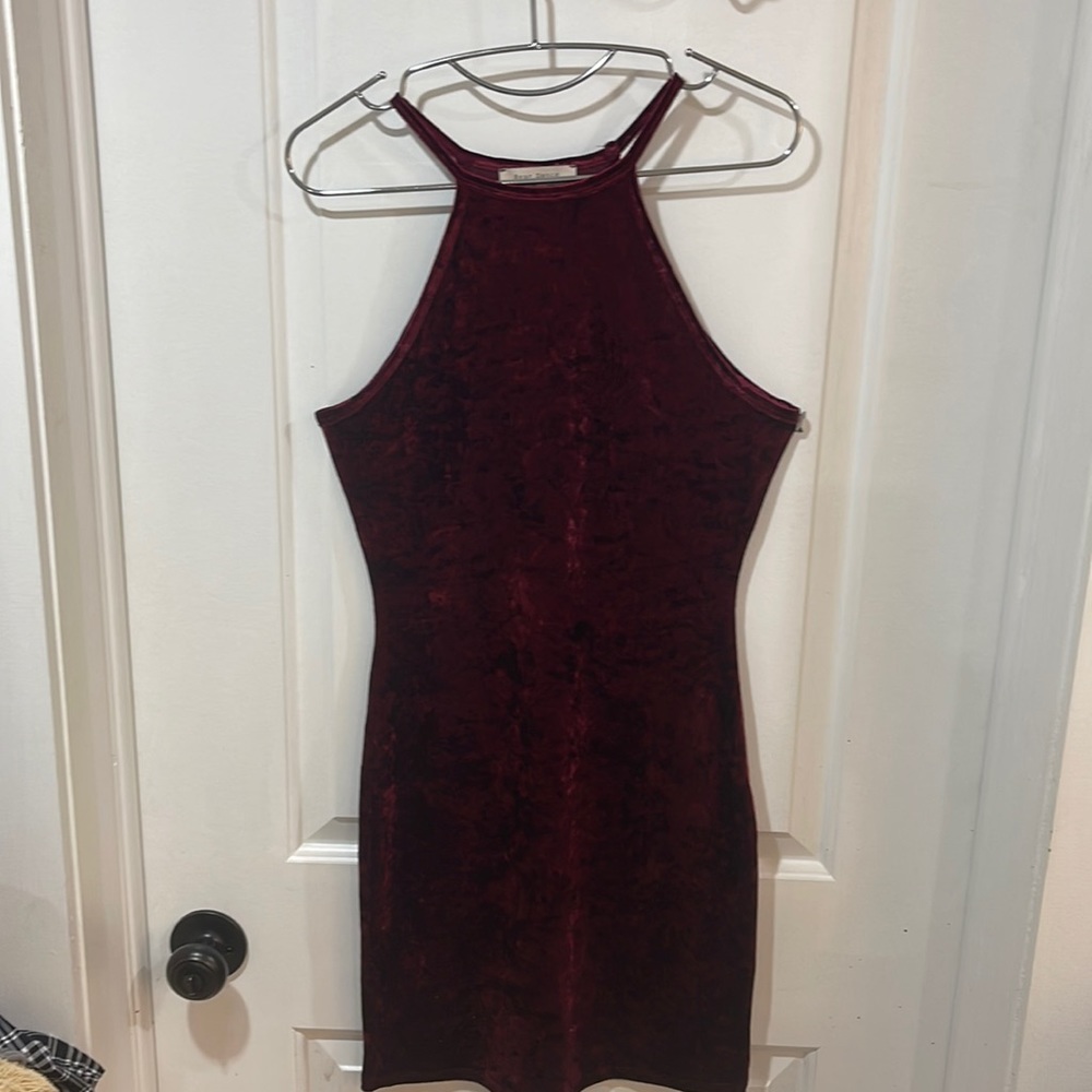 Burgundy dress
